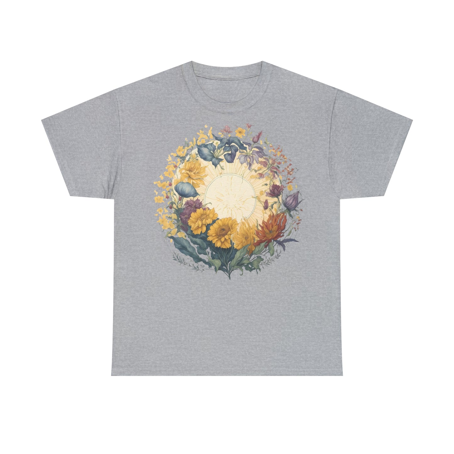 Unisex T-Shirt Sonne und Wildblumen