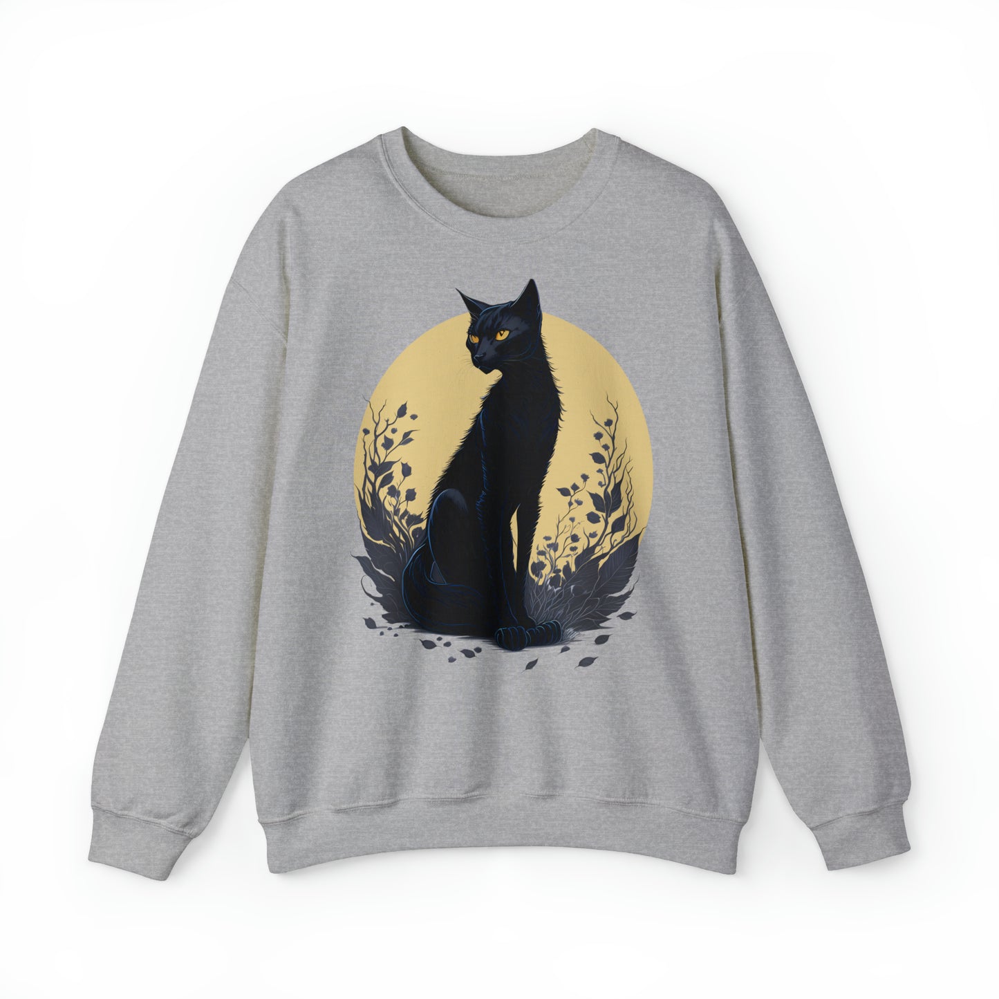Unisex Sweatshirt schwarze Katze