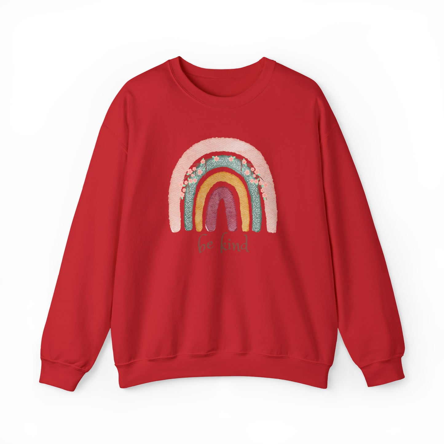 Unisex Sweatshirt Regenbogen be kind