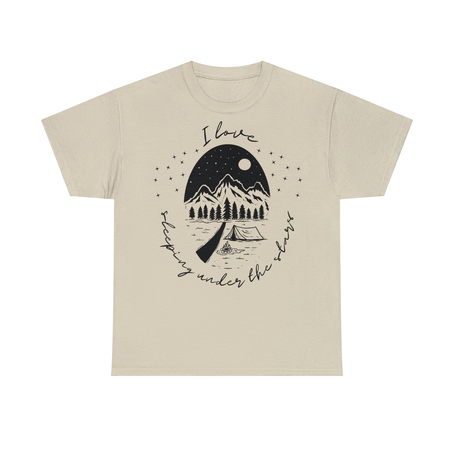Unisex T-Shirt I love camping under the stars