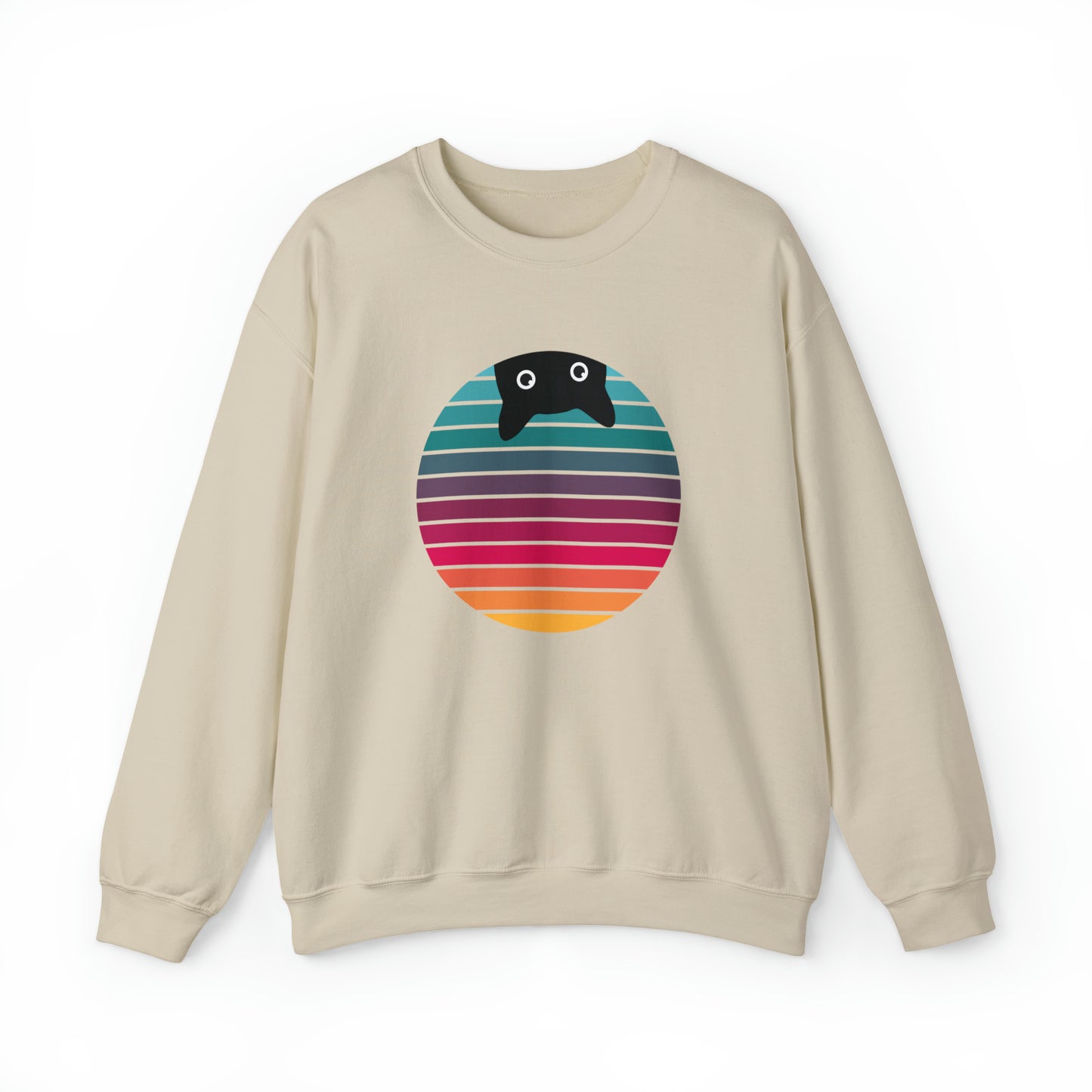 Unisex Sweatshirt Retro Katze
