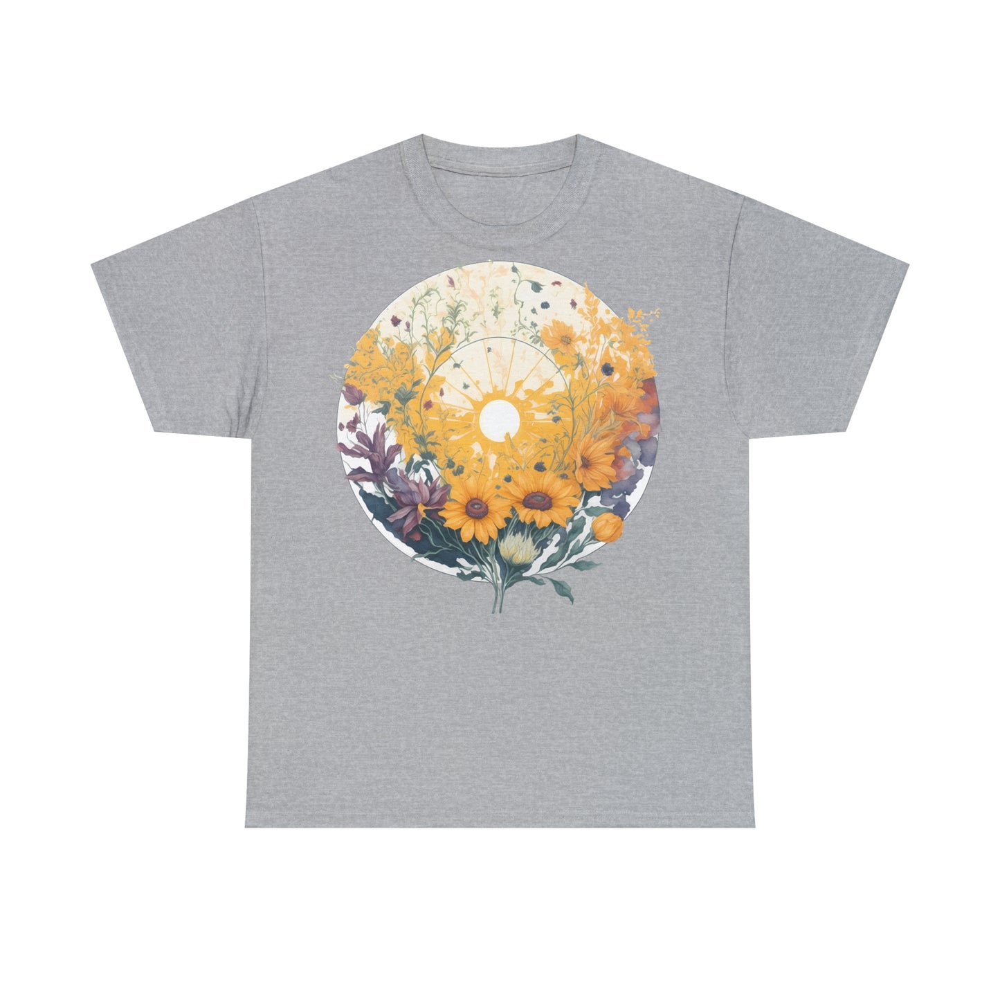 Unisex T-Shirt Sonne Sonnenblumen Wildblumen