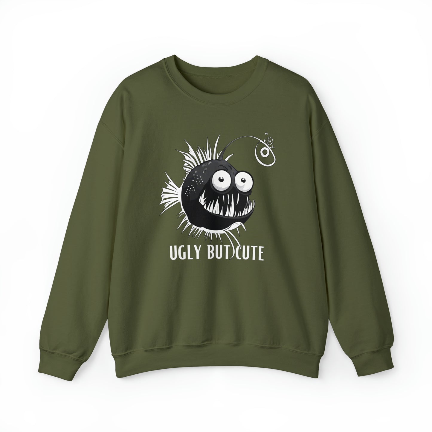 Unisex Sweatshirt Anglerfisch "ugly but cute"