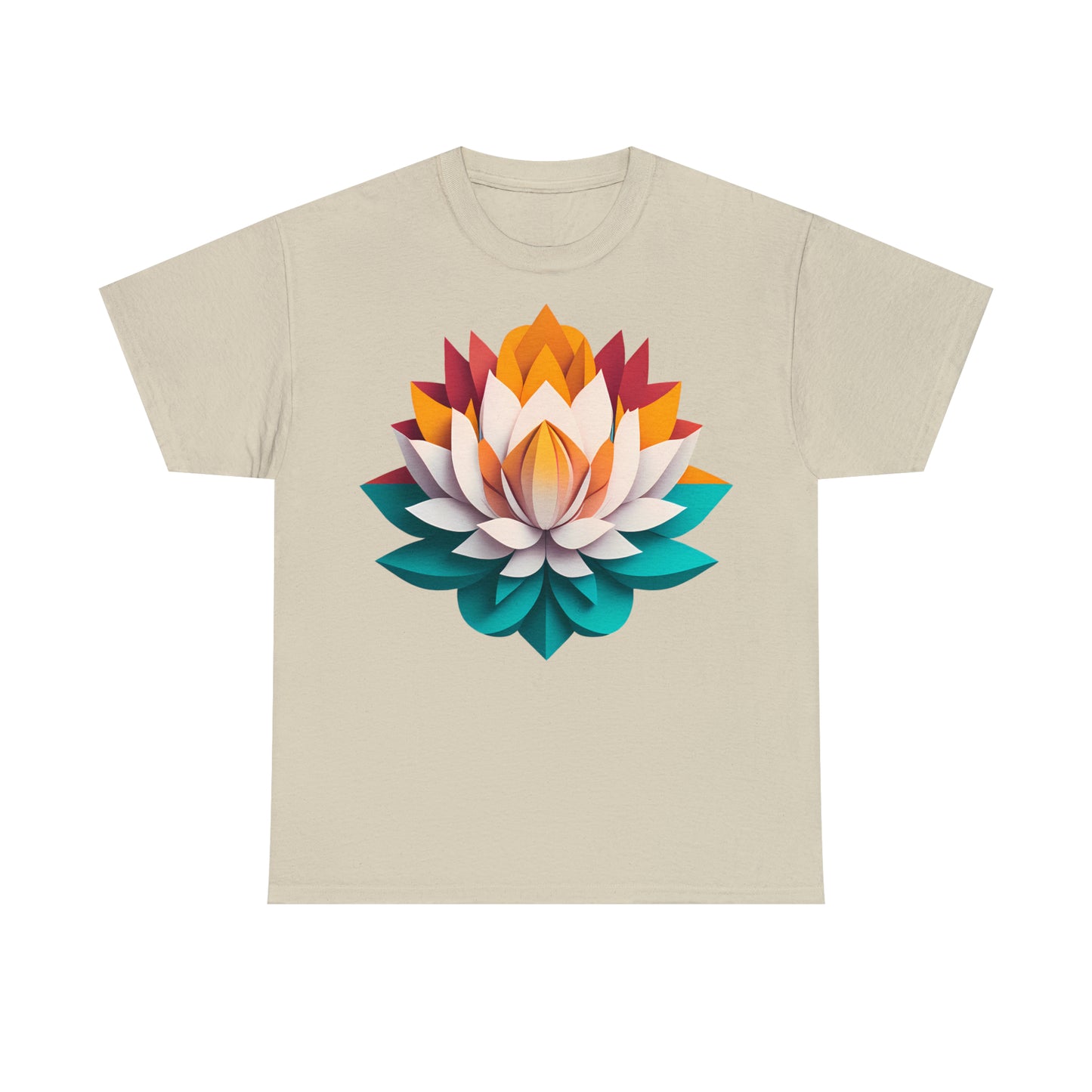 Unisex T-Shirt Lotusblüte Origami