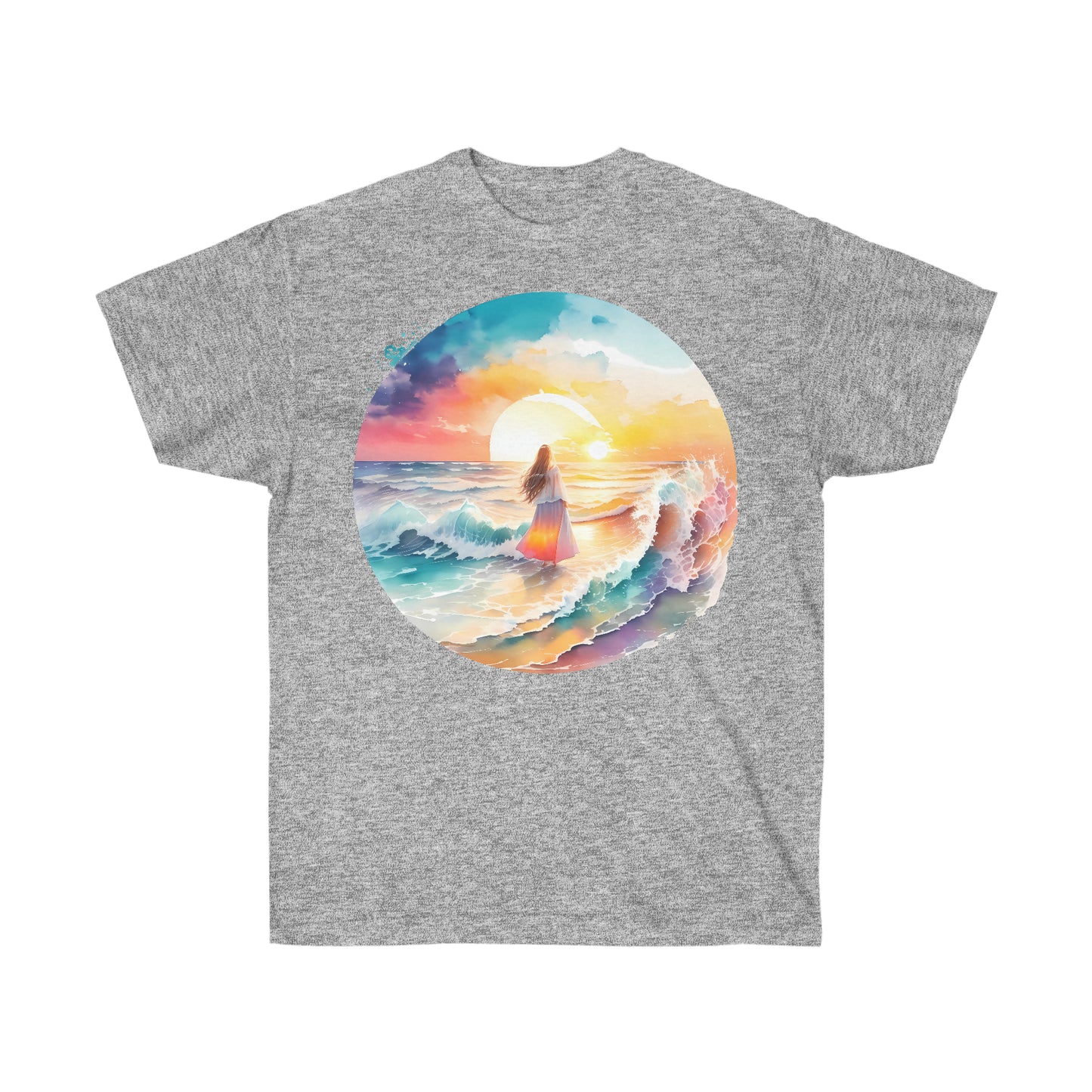 Unisex T-Shirt Tag am Meer