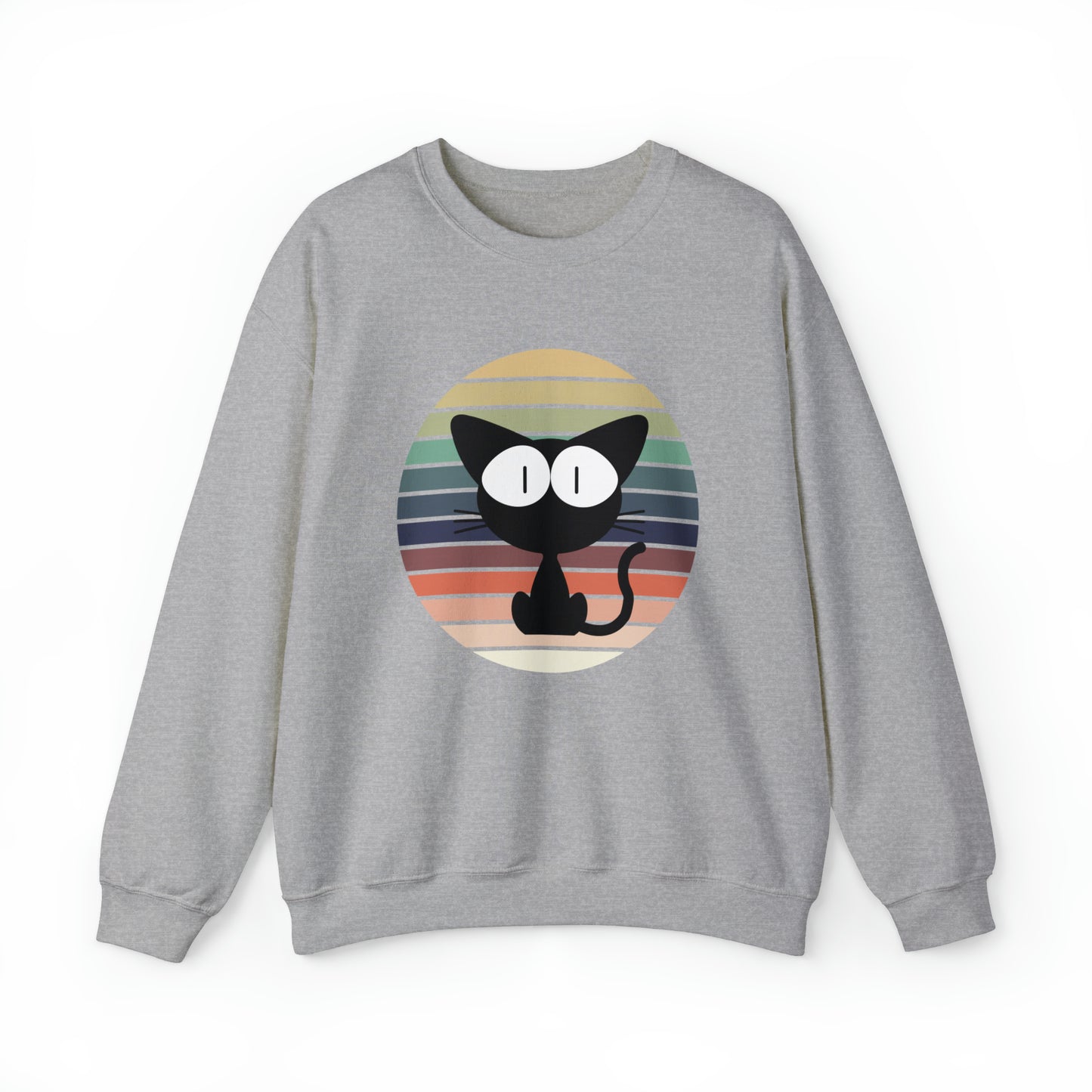 Unisex Sweatshirt Retro Katze