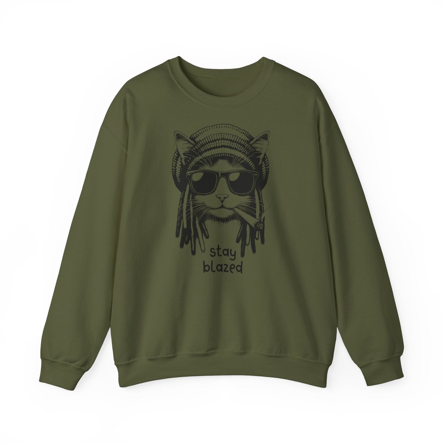 Unisex Sweatshirt Rasta-Cat stay blazed