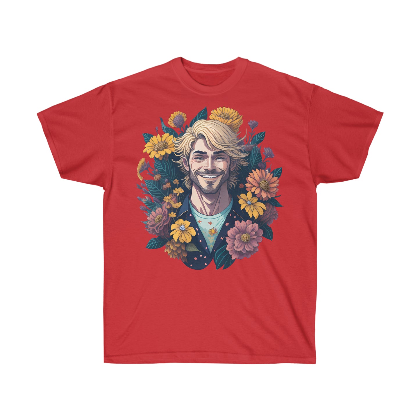 Unisex T-Shirt Hippie Garten Blumen