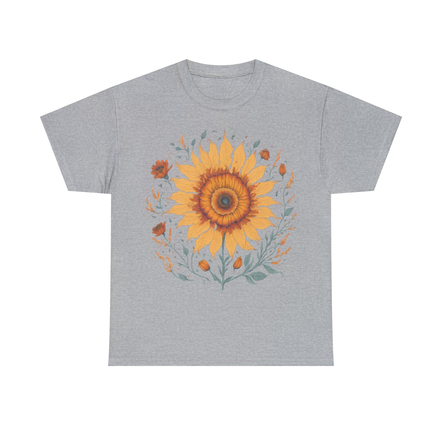 Unisex T-Shirt Retro Sonnenblume