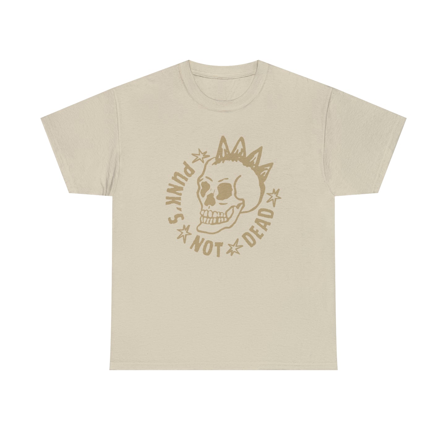 Unisex T-Shirt Punk's not dead mit Totenkopf