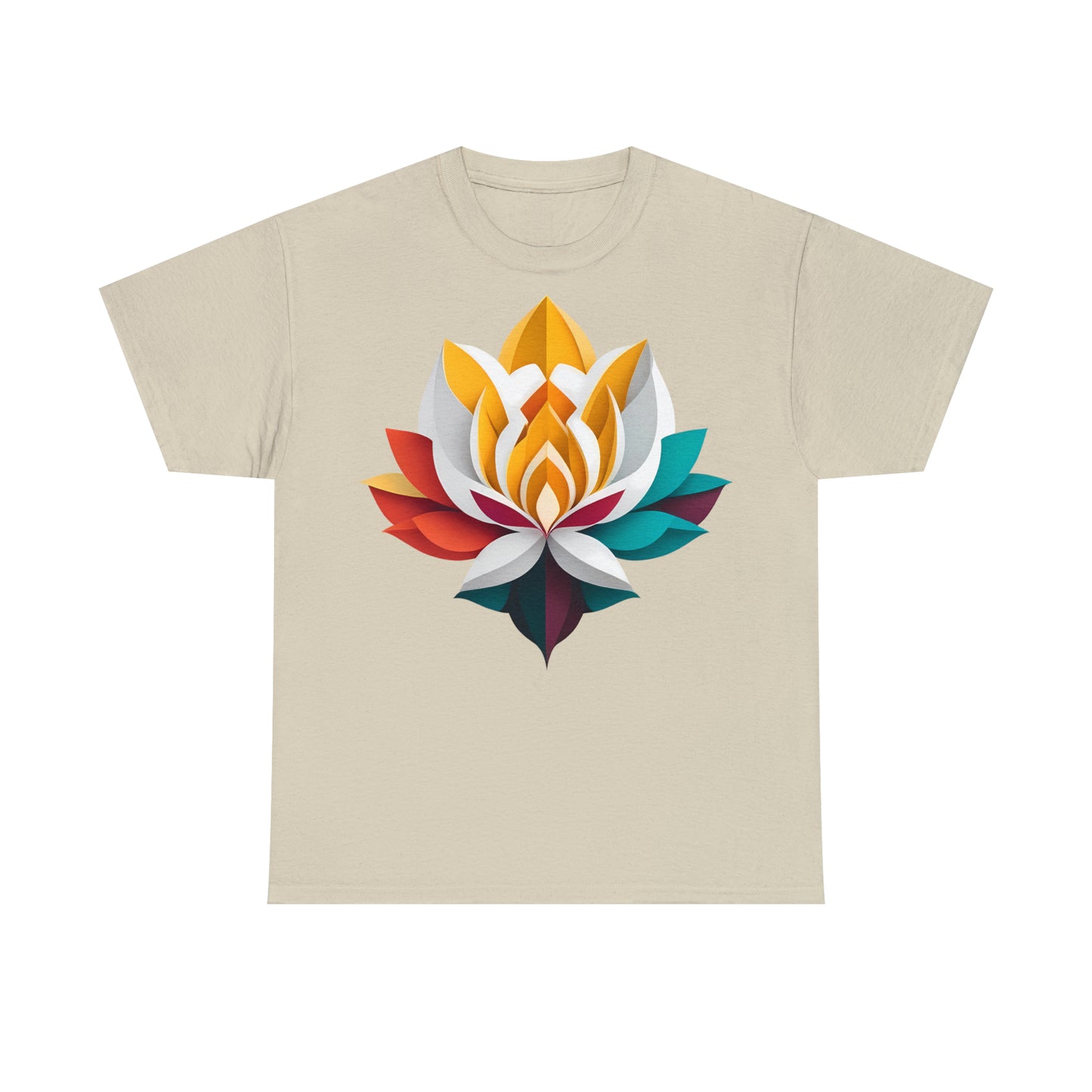 Unisex T-Shirt Lotusblüte Origami