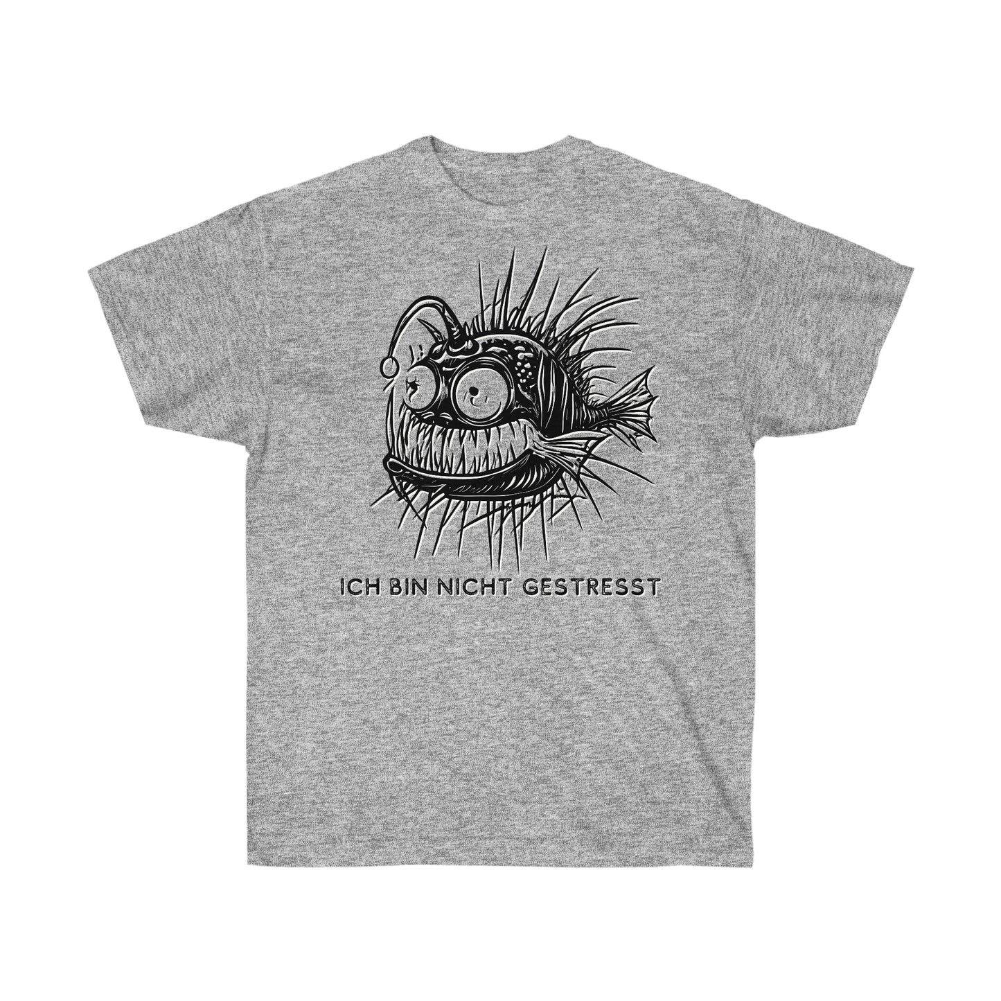 Unisex T-Shirt gestresster Anglerfisch "Ich bin nicht gestresst"