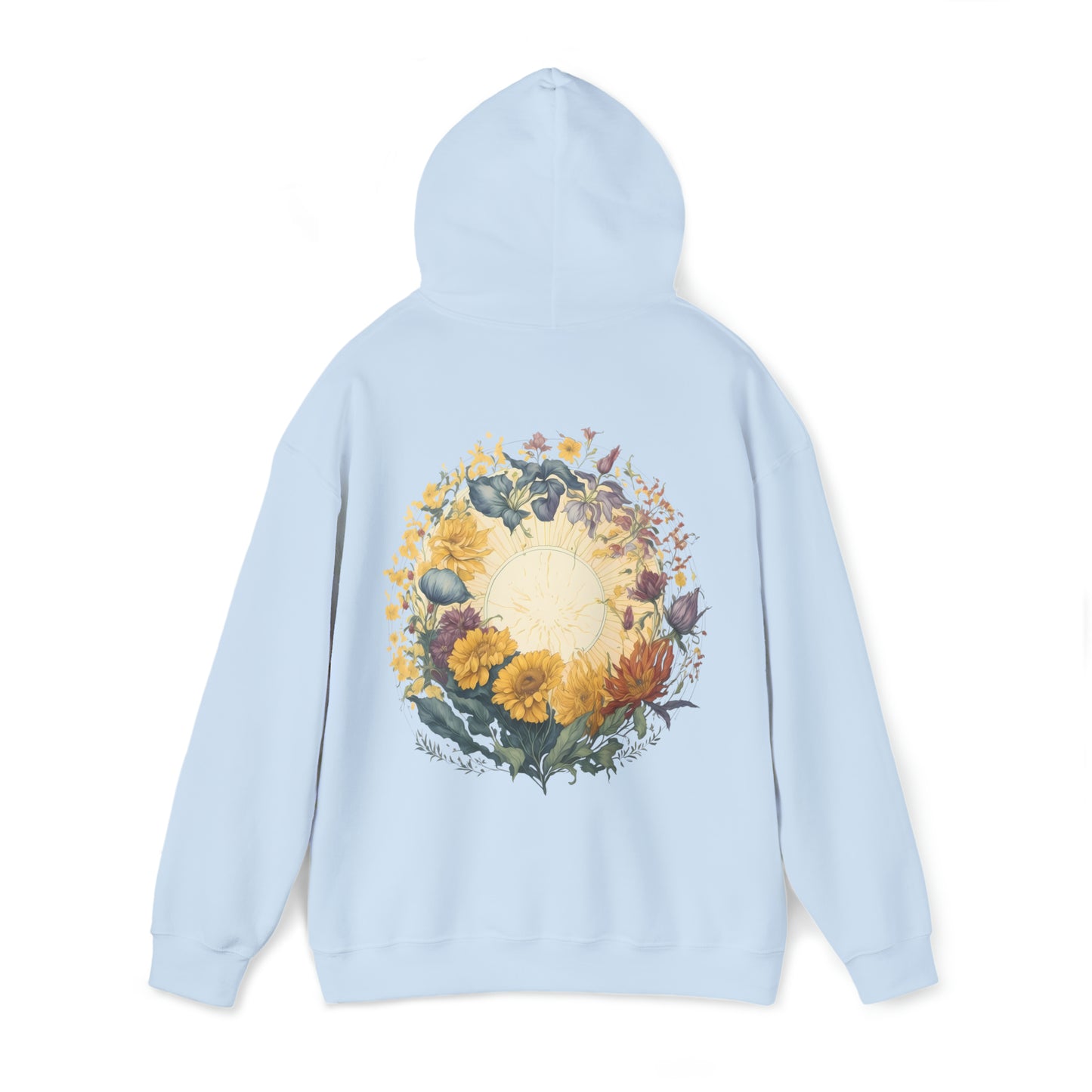 Unisex Hoodie Sonne und Wildblumen