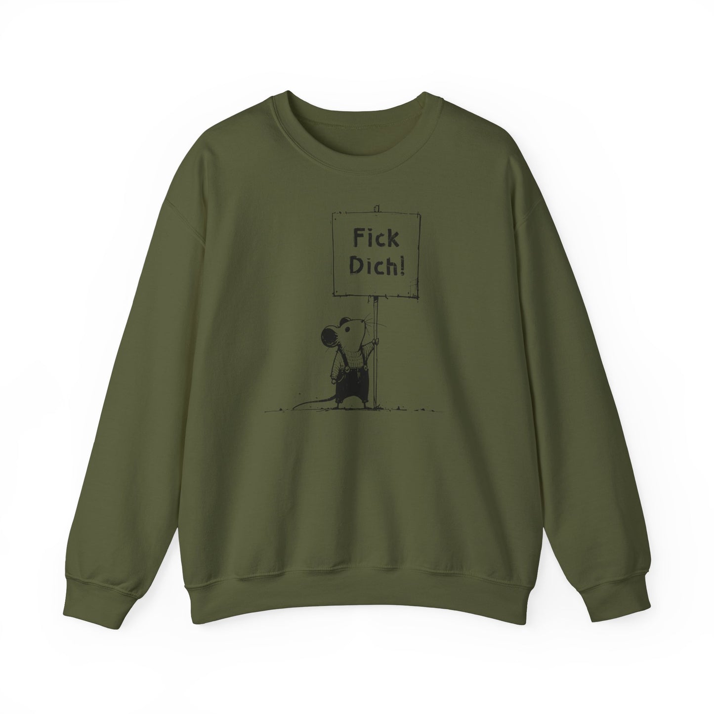 Unisex Sweatshirt Fick Dich! Maus