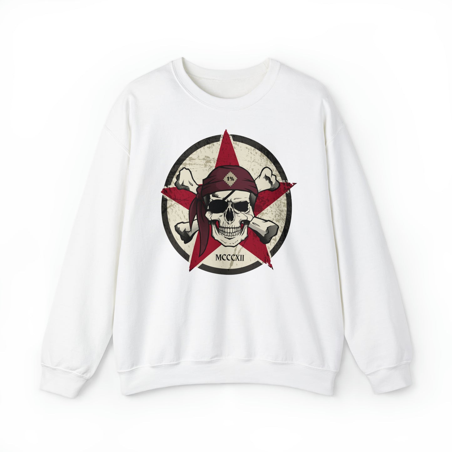 Unisex Sweatshirt Outlaw Biker Skull