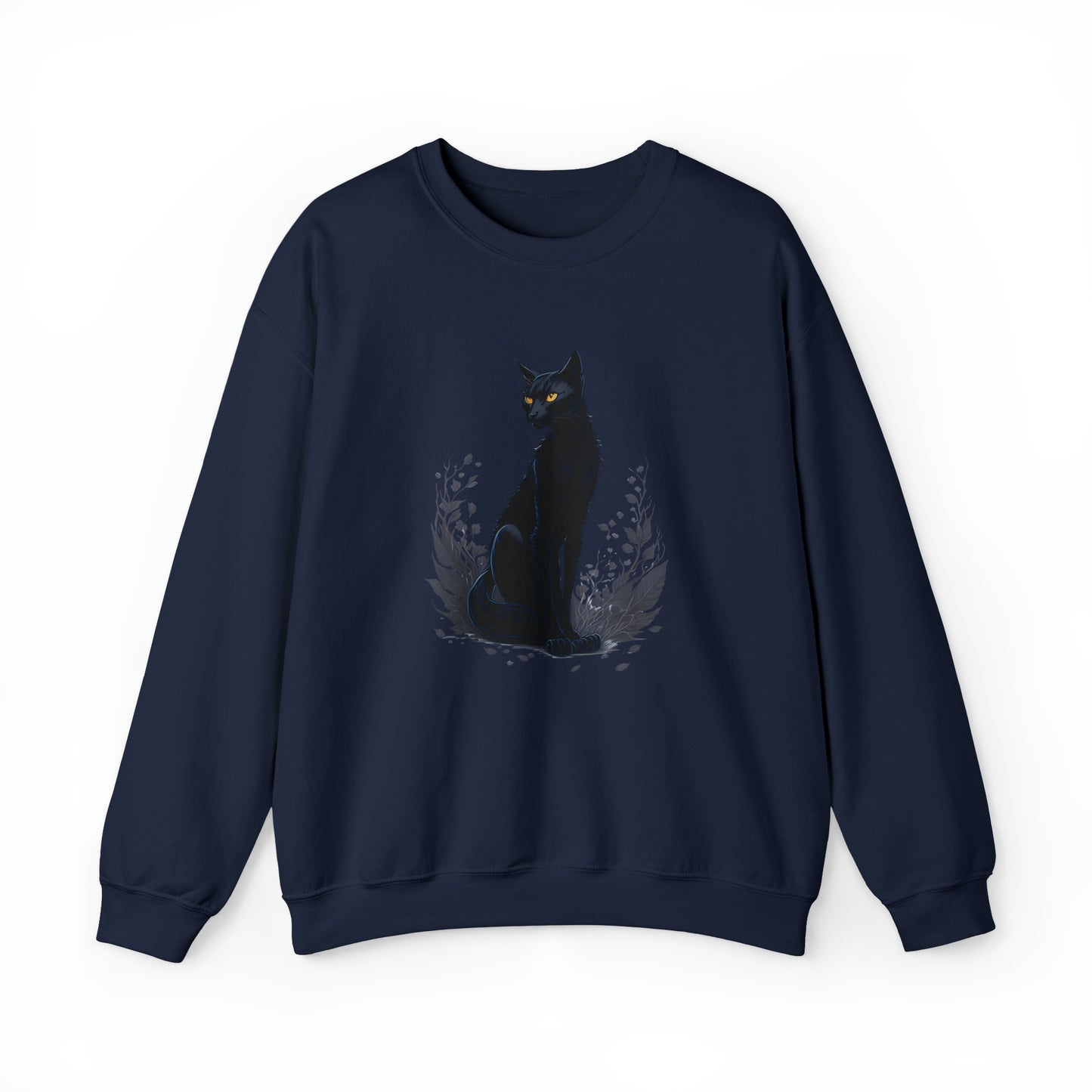 Unisex Sweatshirt schwarze Katze