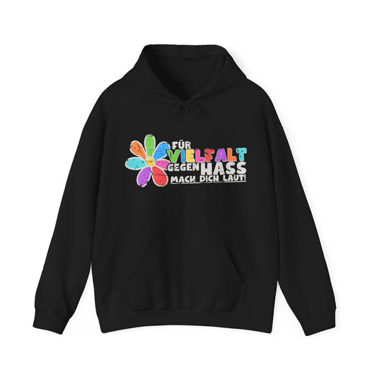 Unisex Hoodie Für Vielfalt gegen Hass - Mach Dich laut!