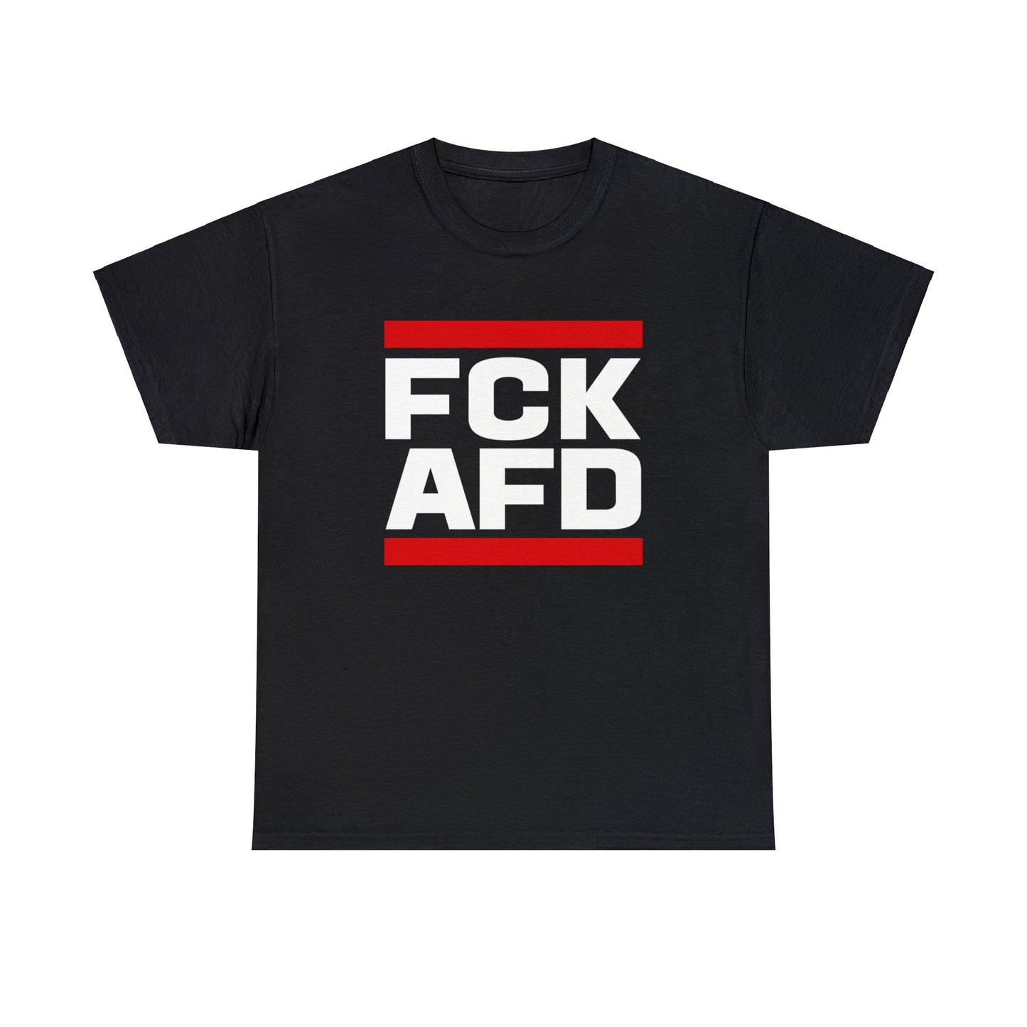 Unisex T-Shirt FCK AFD Classic Design mit roten Balken