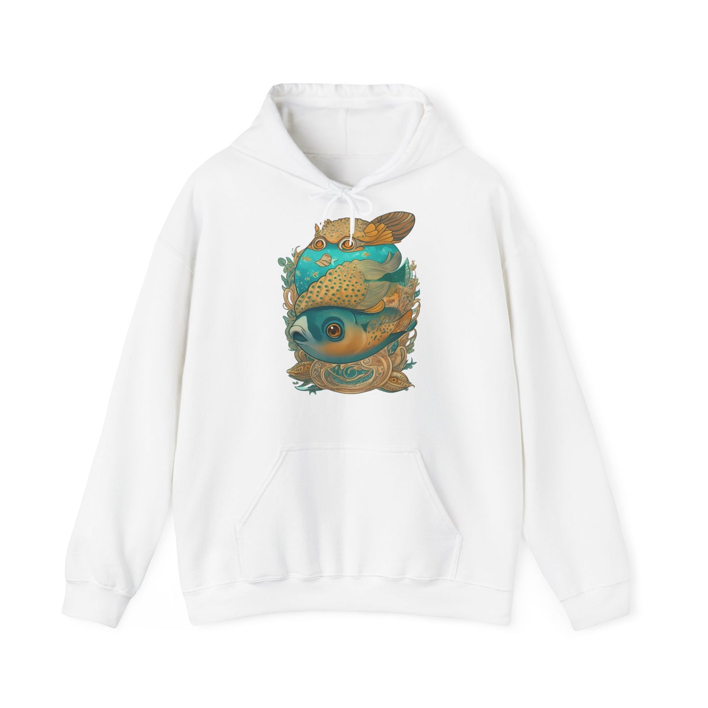 Unisex Hoodie Surrealistische Fische