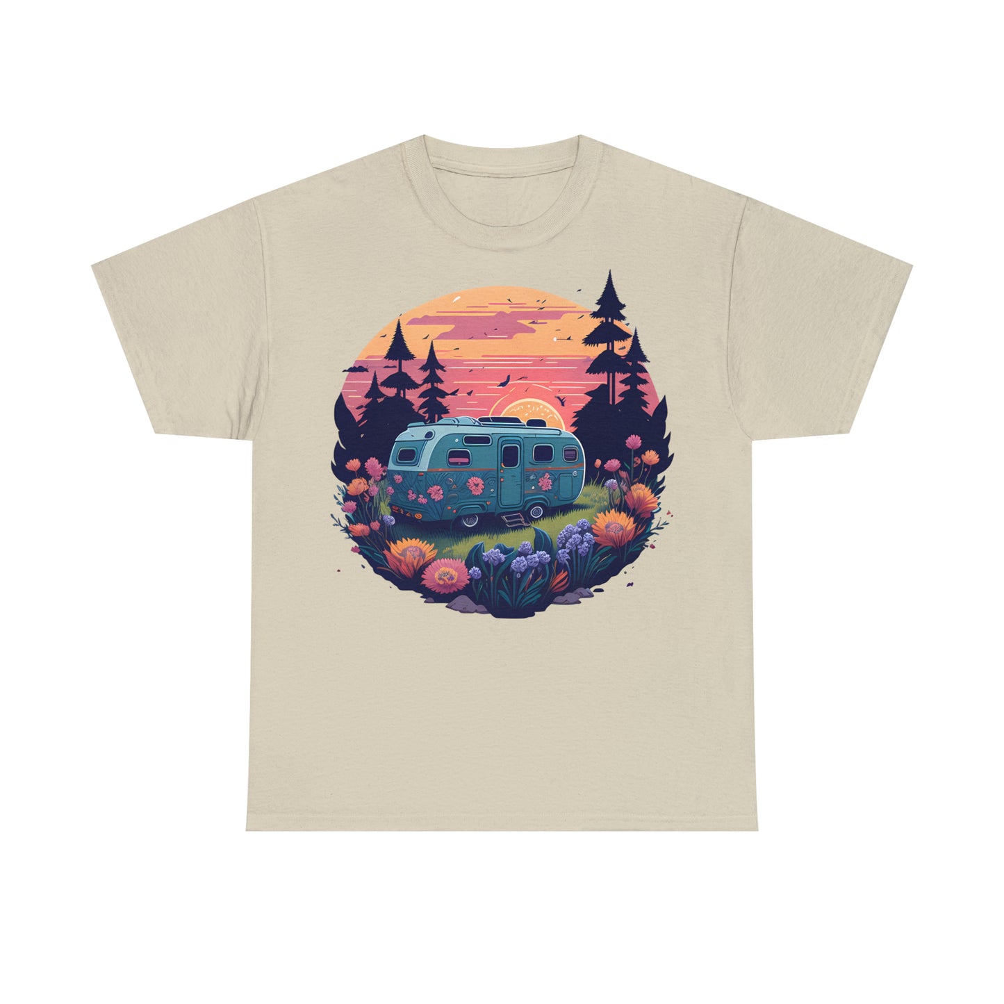 T-Shirt Camping in malerischer Wildnis