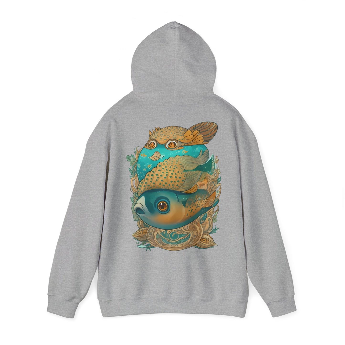 Unisex Hoodie Surrealistische Fische