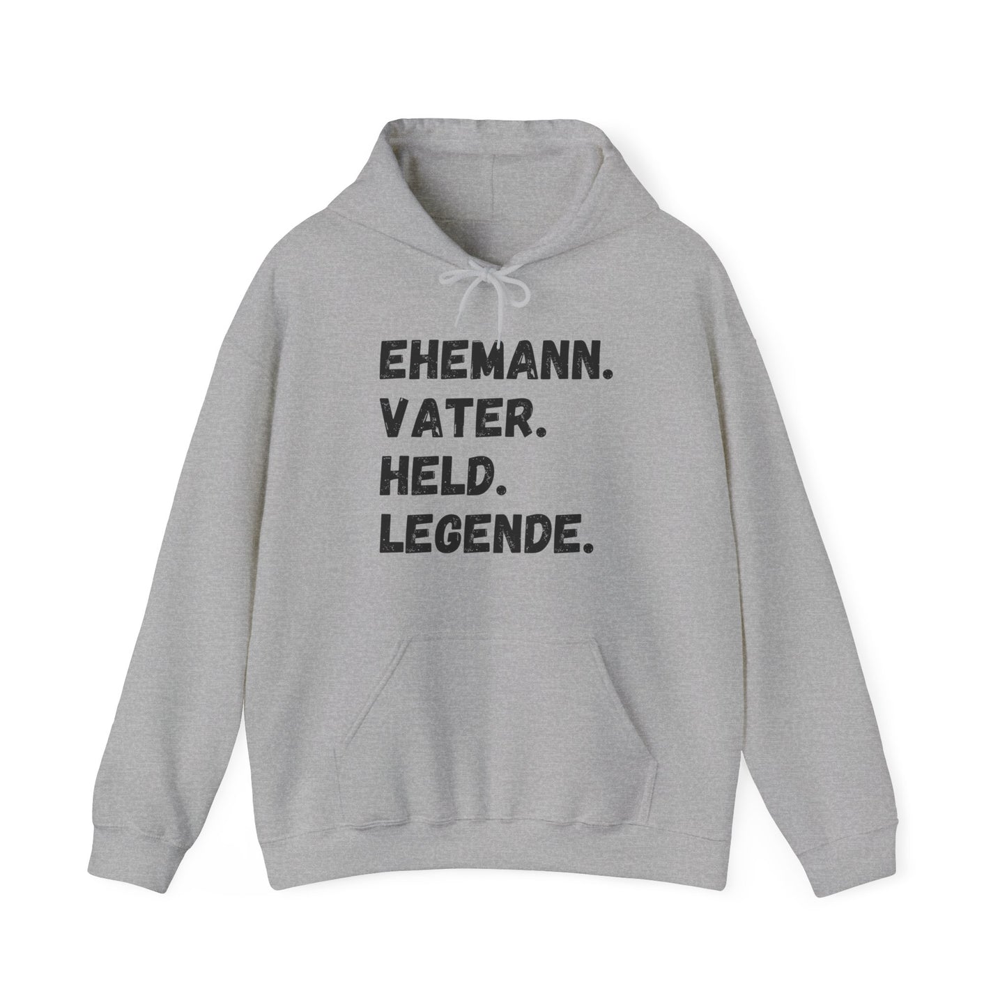 Unisex Hoodie Ehemann. Vater. Held. Legende.