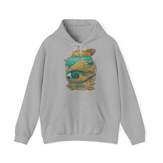 Unisex Hoodie Surrealistische Fische