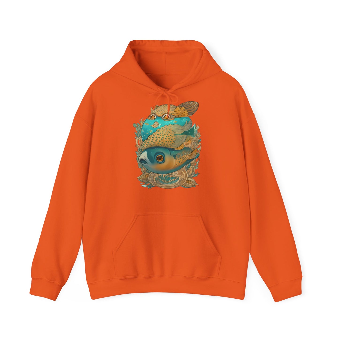 Unisex Hoodie Surrealistische Fische