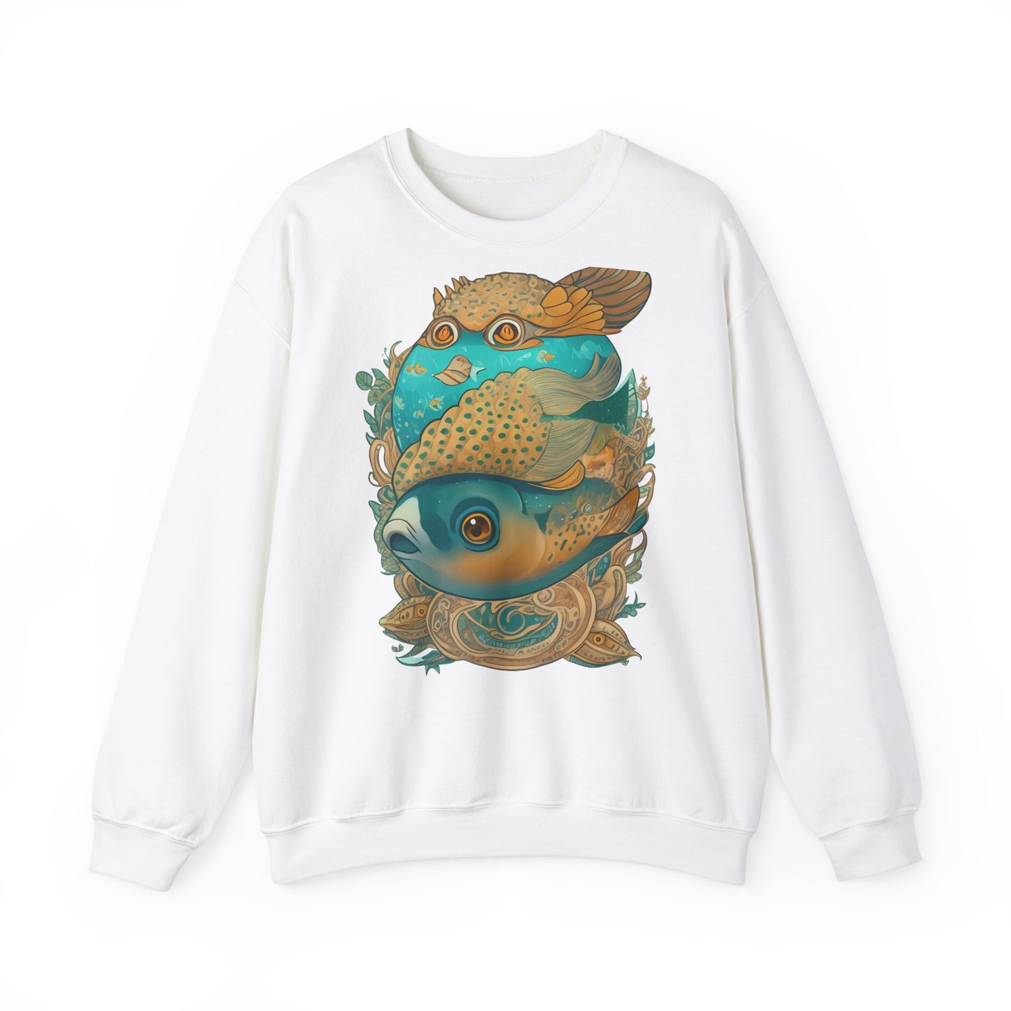 Unisex Sweatshirt Surrealistische Fische