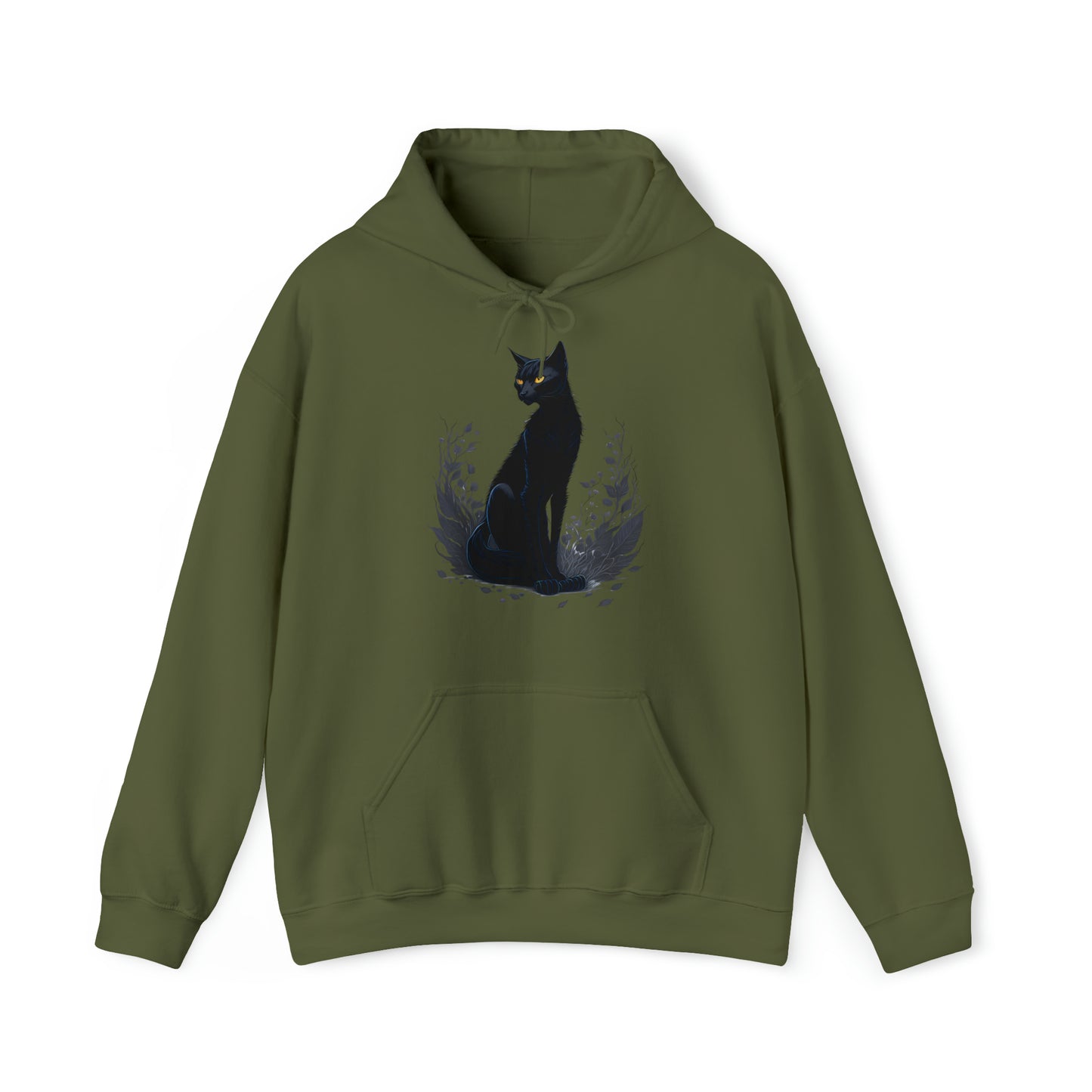 Unisex Hoodie schwarze Katze