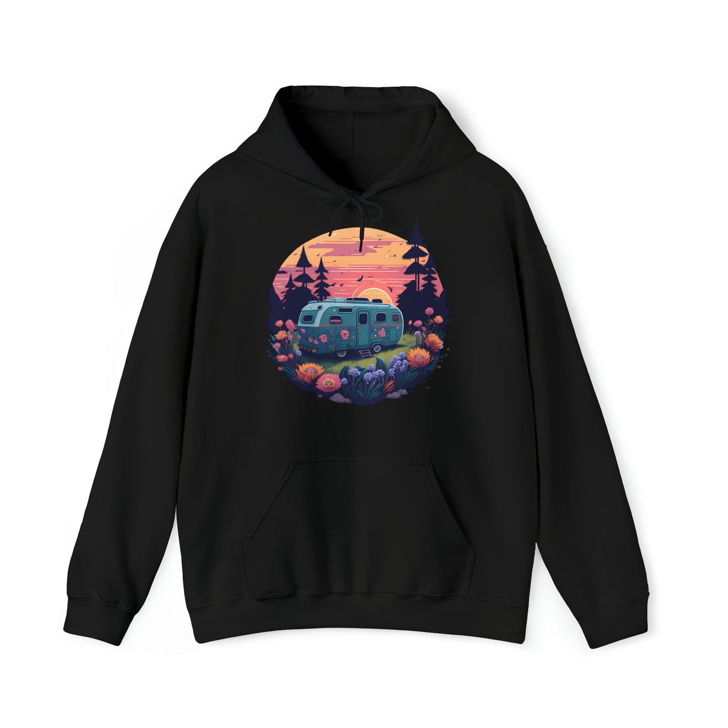 Unisex Hoodie Camping in malerischer Wildnis