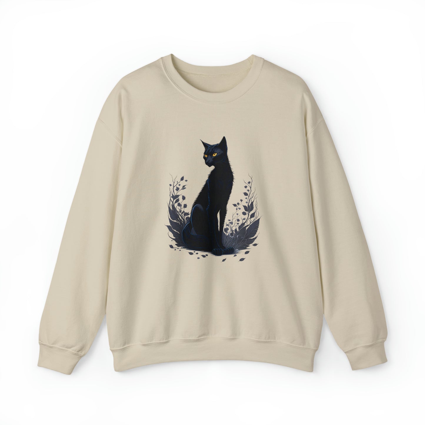 Unisex Sweatshirt schwarze Katze