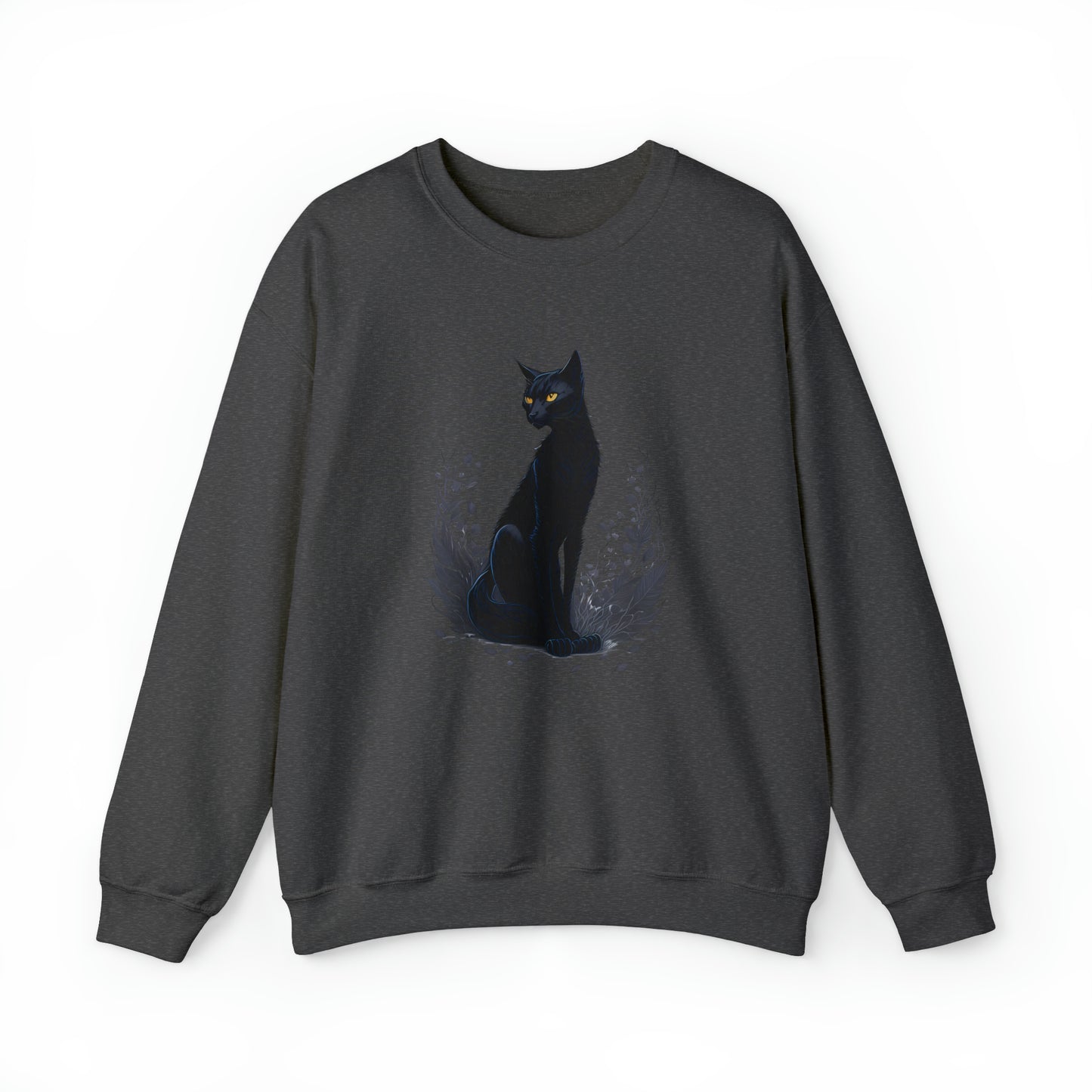 Unisex Sweatshirt schwarze Katze