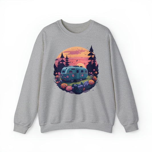 Unisex Sweatshirt Camping in malerischer Wildnis