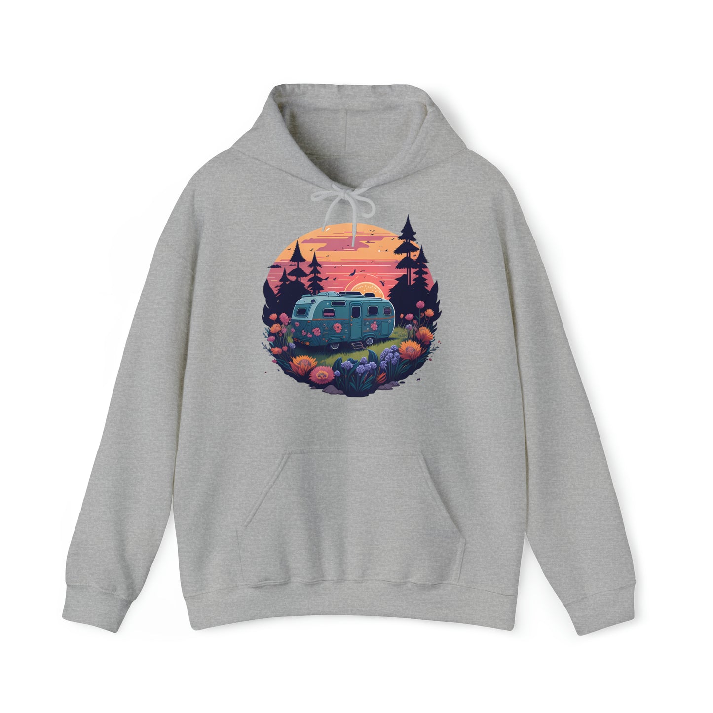Unisex Hoodie Camping in malerischer Wildnis