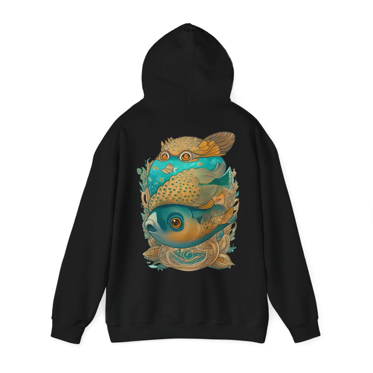 Unisex Hoodie Surrealistische Fische