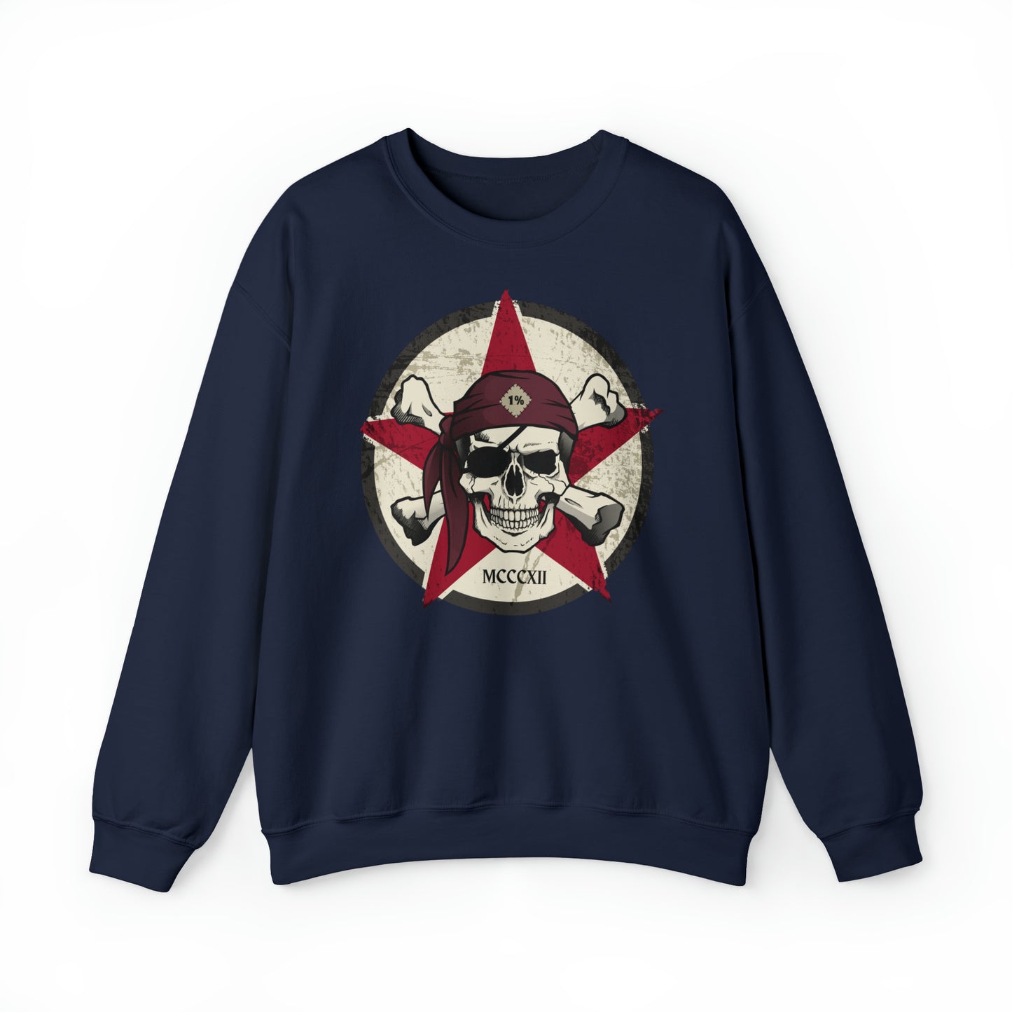 Unisex Sweatshirt Outlaw Biker Skull