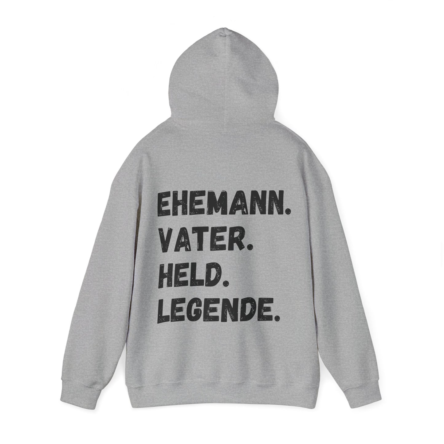 Unisex Hoodie Ehemann. Vater. Held. Legende.