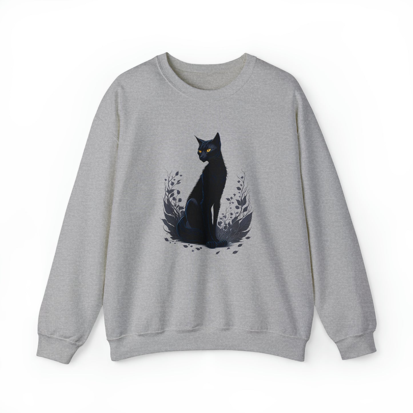 Unisex Sweatshirt schwarze Katze