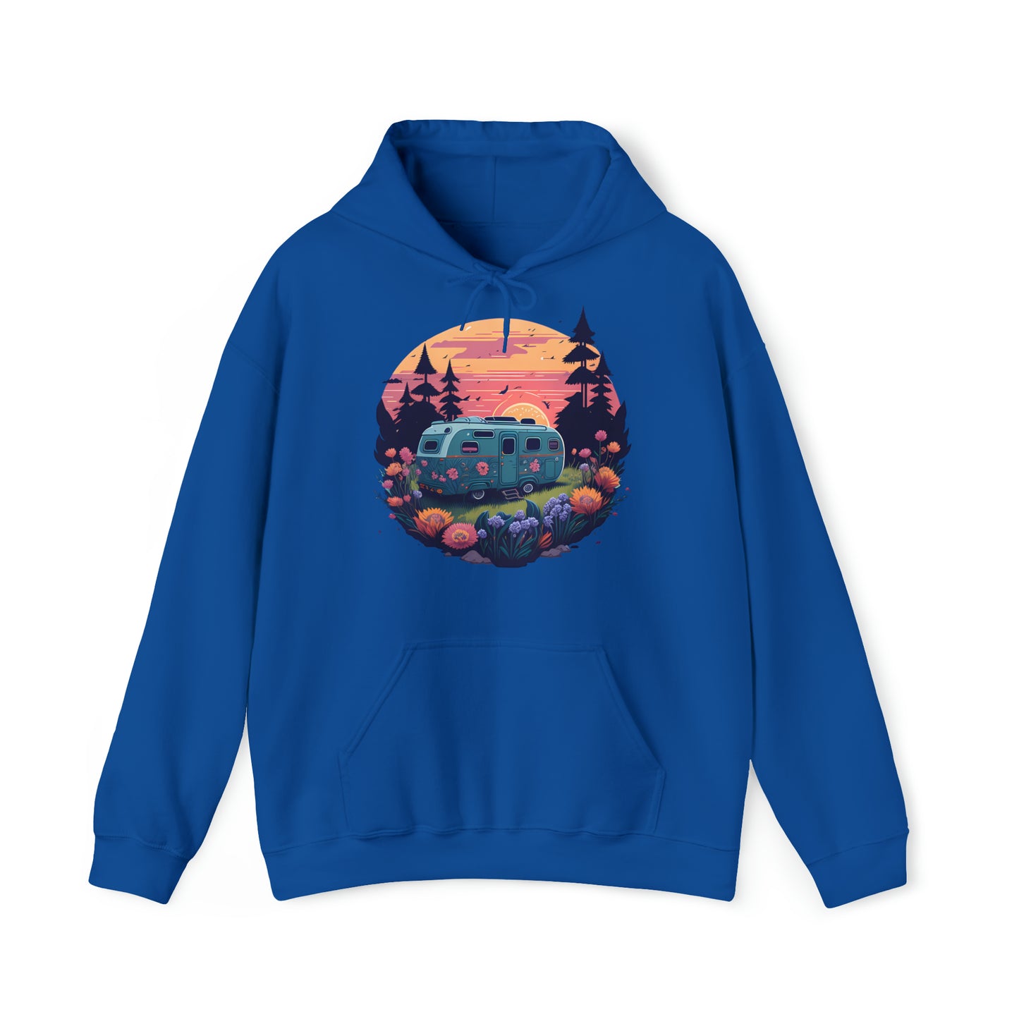 Unisex Hoodie Camping in malerischer Wildnis