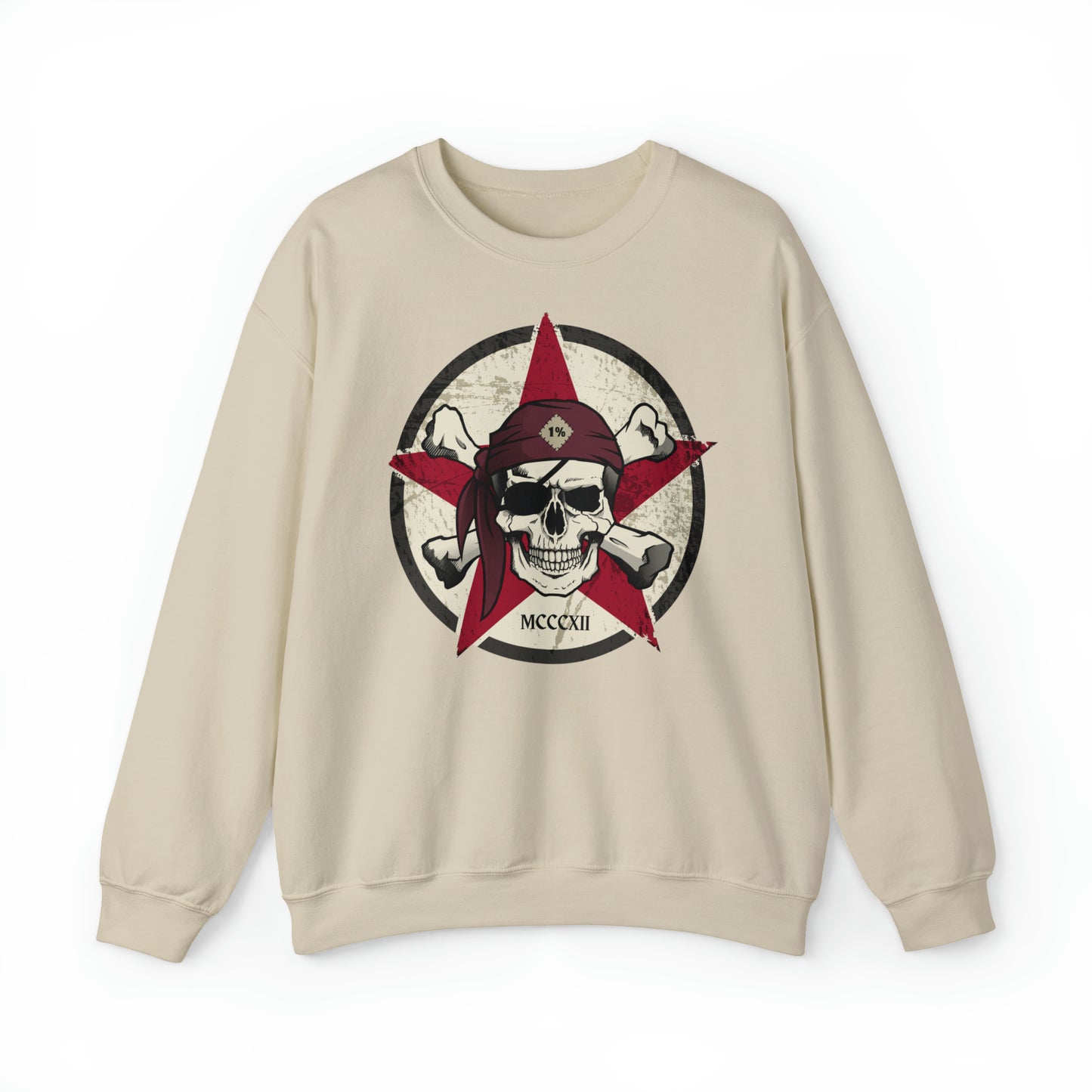 Unisex Sweatshirt Outlaw Biker Skull