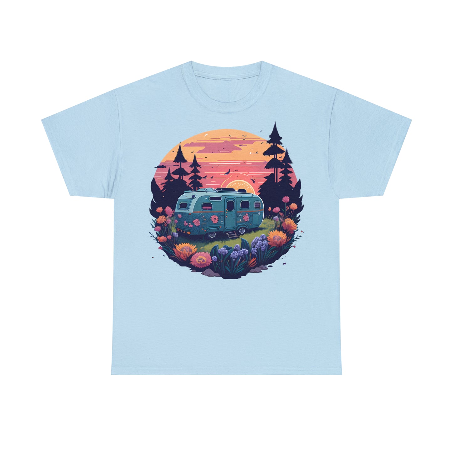 T-Shirt Camping in malerischer Wildnis