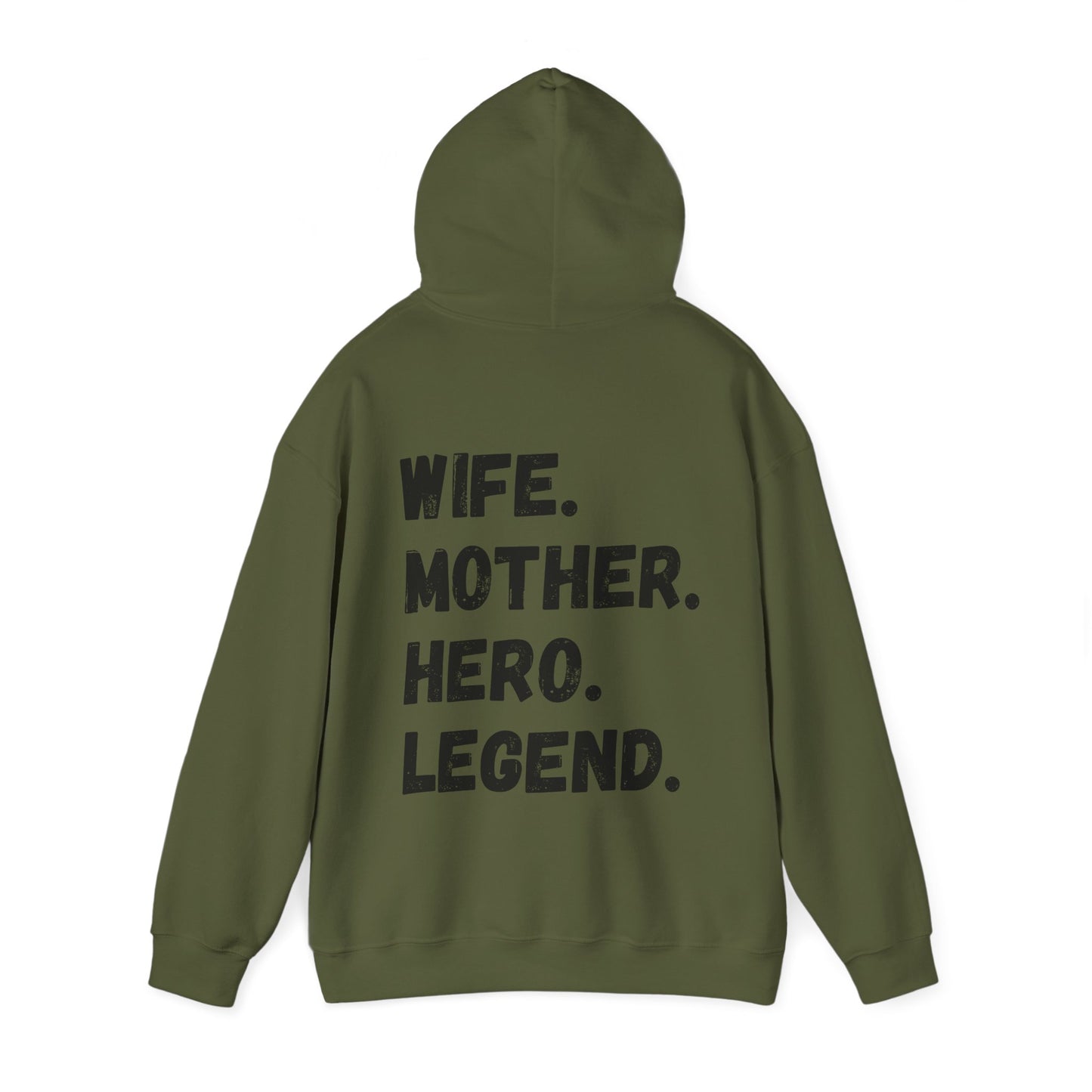 Unisex Hoodie WIFE. MOTHER. HERO. LEGEND.