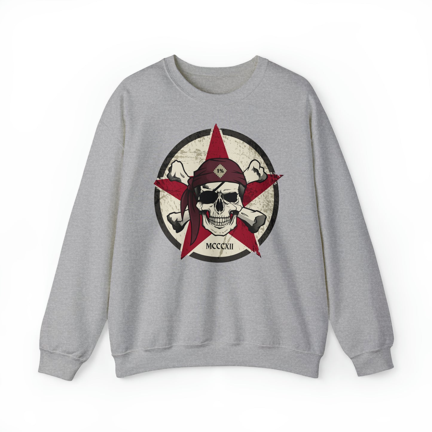 Unisex Sweatshirt Outlaw Biker Skull