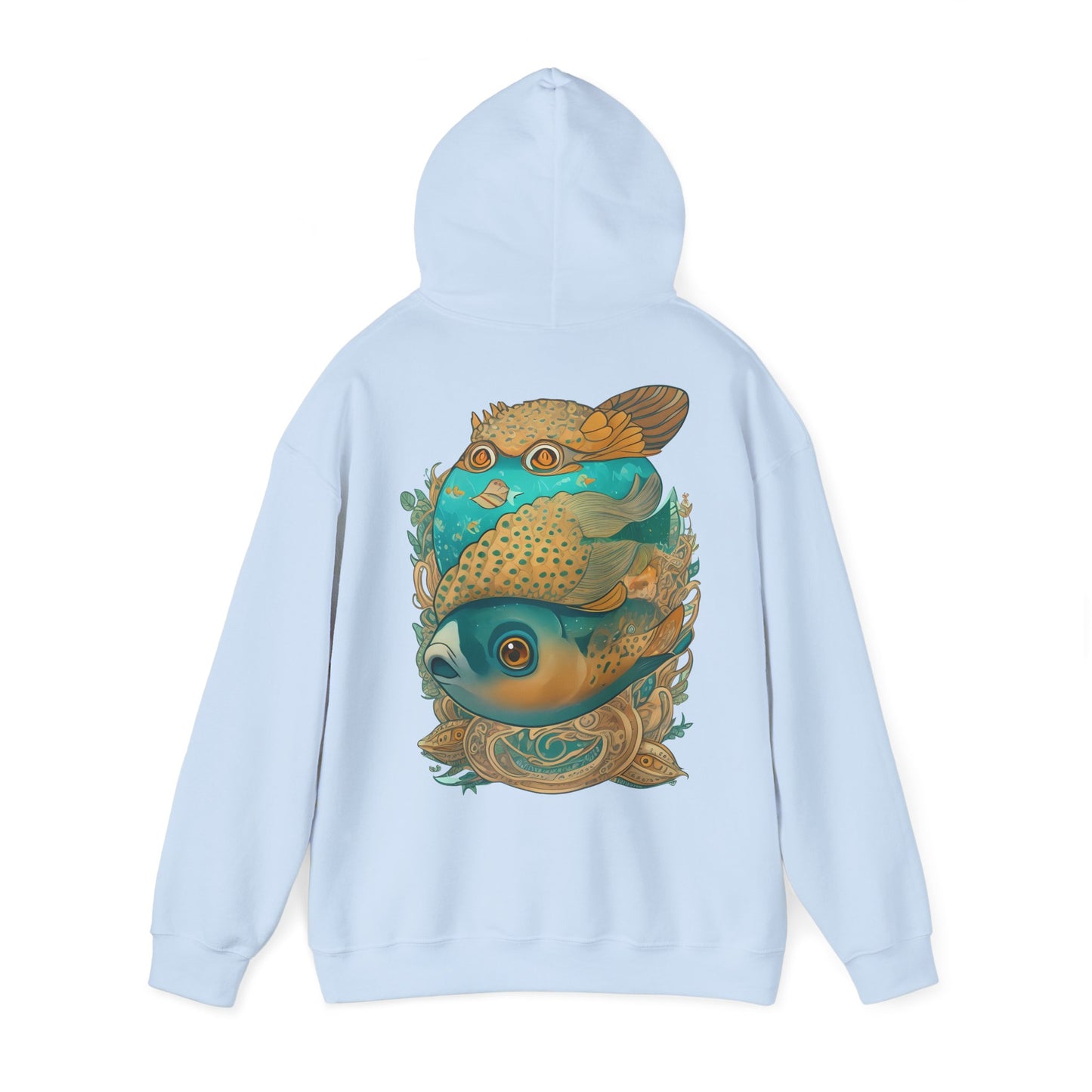 Unisex Hoodie Surrealistische Fische