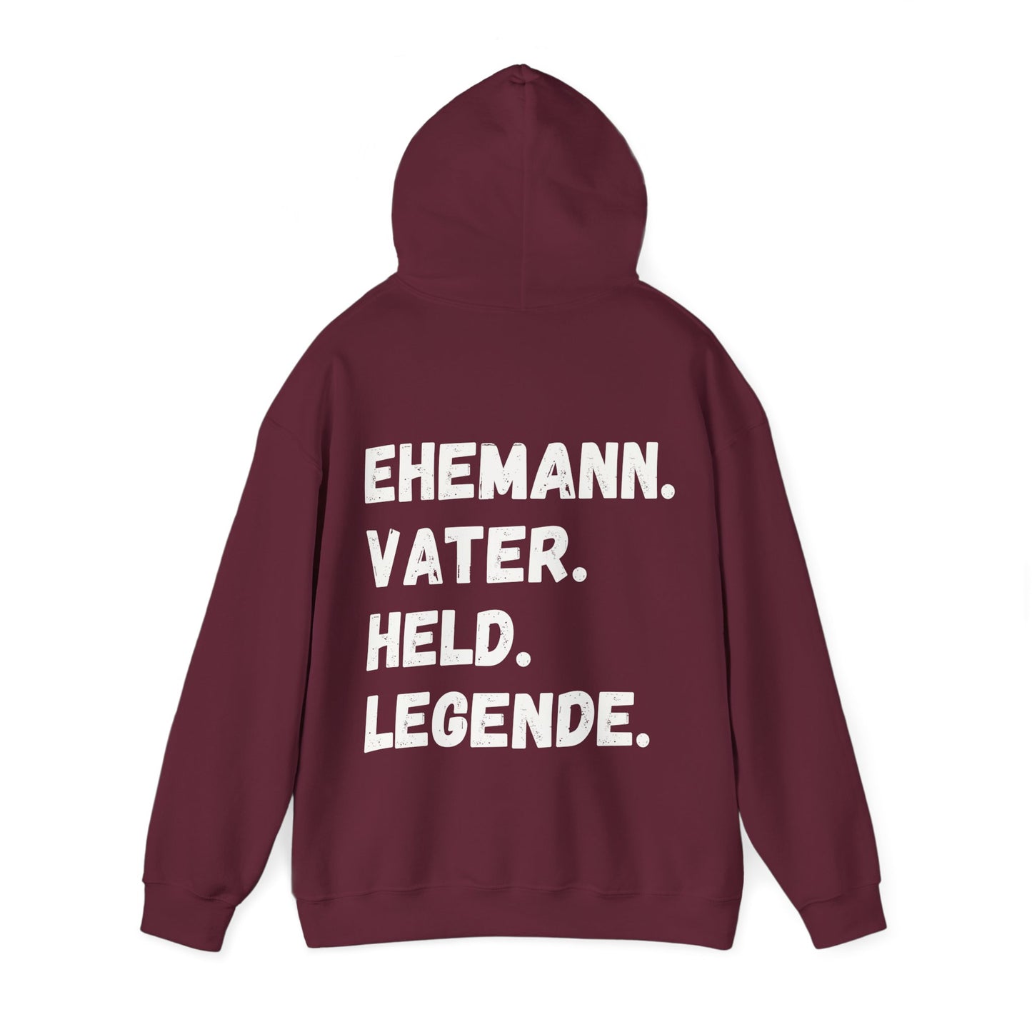 Unisex Hoodie Ehemann. Vater. Held. Legende.