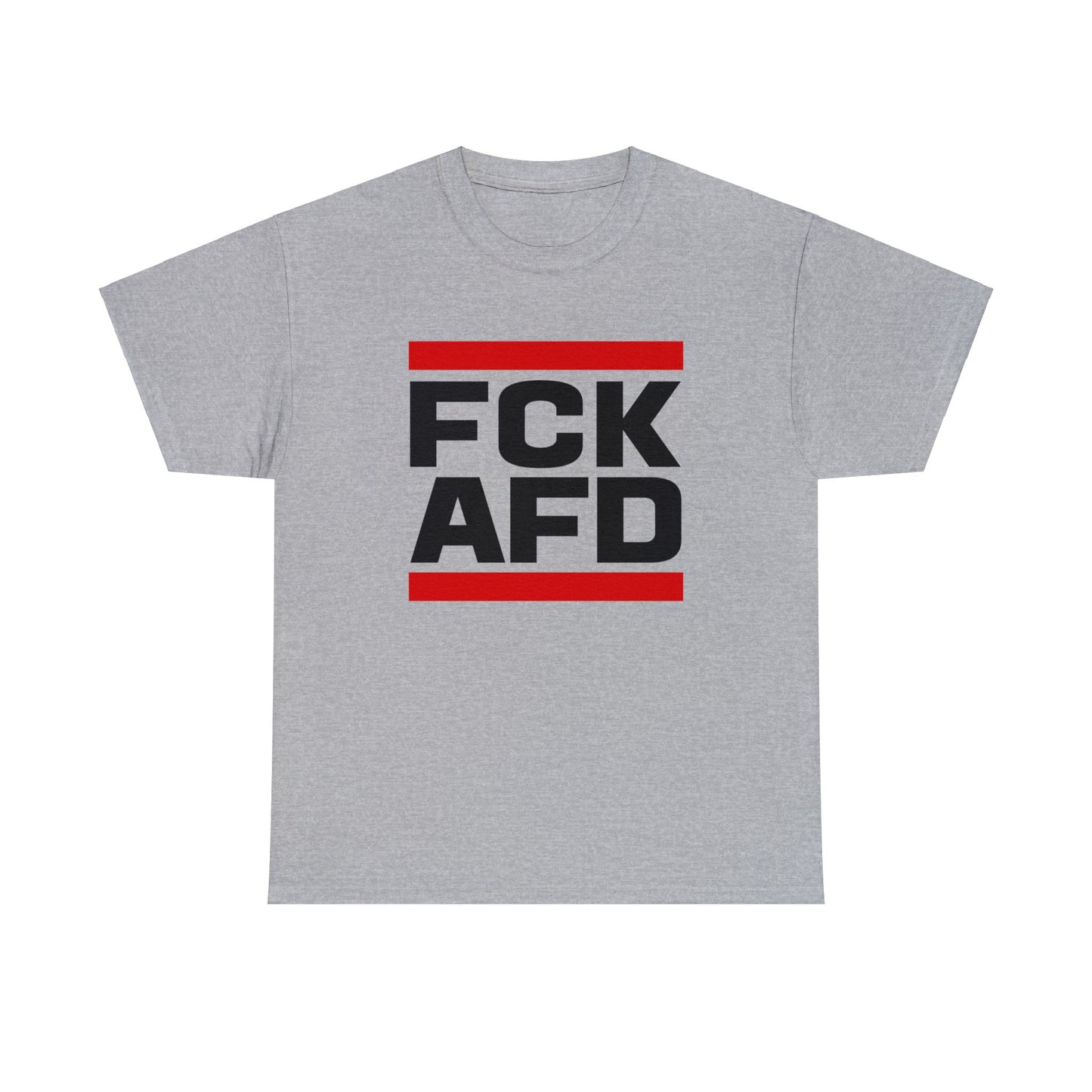 Unisex T-Shirt FCK AFD Classic Design mit roten Balken