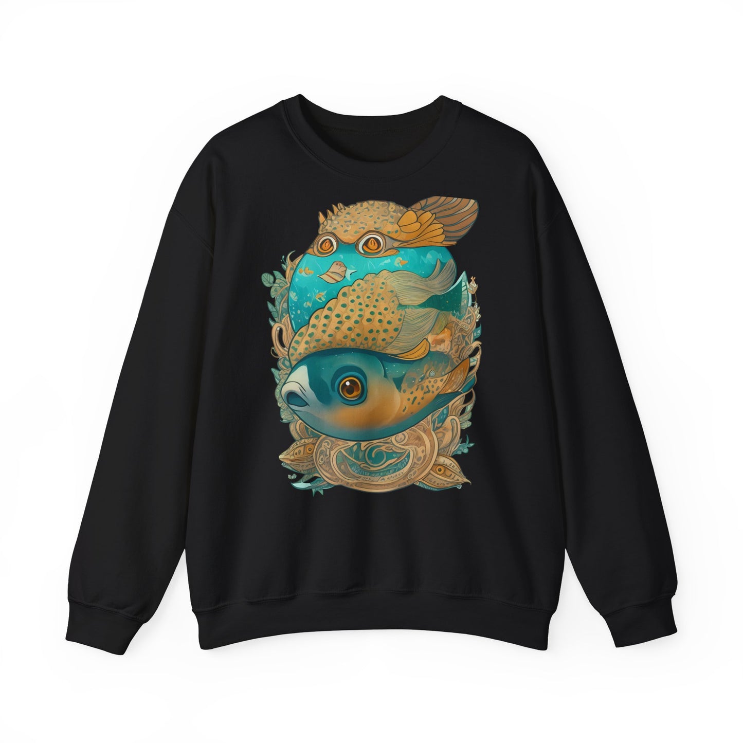 Unisex Sweatshirt Surrealistische Fische