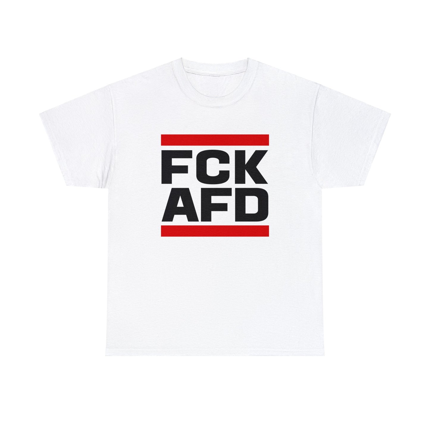 Unisex T-Shirt FCK AFD Classic Design mit roten Balken