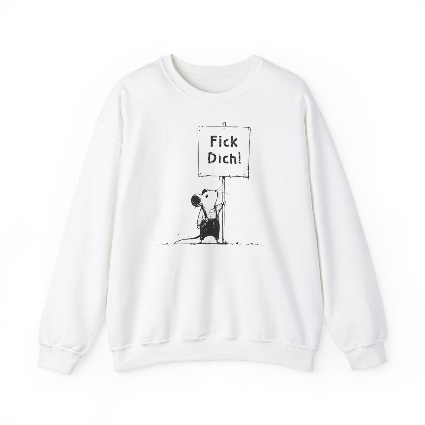 Unisex Sweatshirt Fick Dich! Maus